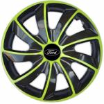 NRM Capace pentru FORD 17", QUAD BICOLOR VERDE 4bc