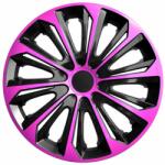 NRM Capace pentru roți SKODA 14", STRONG DUOCOLOR ROZ-NEGRU 4bc