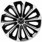 NRM Capace pentru roți MAZDA 14", STRONG DUOCOLOR ALB-NEGRU 4bc