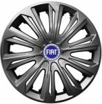 NRM Capace pentru roți FIAT BLUE 14", STRONG GRAFIT LĂCUIT 4bc