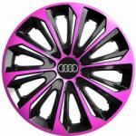 NRM Capace pentru roți AUDI 14", STRONG DUOCOLOR ROZ-NEGRU 4bc
