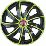 NRM Capace pentru FIAT 17", QUAD BICOLOR VERDE 4bc