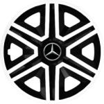 NRM Capace pentru MERCEDES 15", ACTION DOUBLECOLOR ALB-NEGRU 4KS