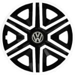 NRM Capace pentru VOLKSWAGEN 15", ACTION DOUBLECOLOR ALB-NEGRU 4KS