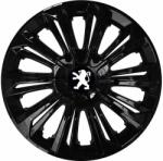 NRM Capace pentru roți PEUGEOT 14", STRONG NEGRU VOPSIT 4bc