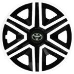 NRM Capace pentru TOYOTA 14", ACTION DOUBLECOLOR ALB-NEGRU 4KS