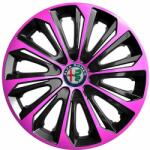 NRM Capace pentru roți ALFA ROMEO 14", STRONG DUOCOLOR ROZ-NEGRU 4bc
