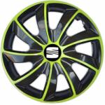 NRM Capace pentru SEAT 15", QUAD BICOLOR VERDE 4bc