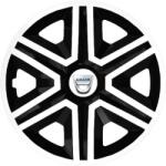 NRM Capace pentru DACIA 15", ACTION DOUBLECOLOR ALB-NEGRU 4KS