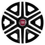 NRM Capace pentru FIAT 14", ACTION DOUBLECOLOR ALB-NEGRU 4KS