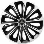 NRM Capace pentru roți MERCEDES 14", STRONG DUOCOLOR ALB-NEGRU 4bc