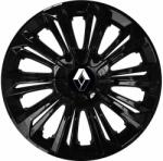 NRM Capace pentru roți RENAULT 14", STRONG NEGRU VOPSIT 4bc