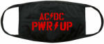 ROCK OFF Mască AC/DC - PWR-UP Logo - Negru - ROCK OFF - ACDCMASK03B