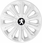 NRM Capace pentru roți PEUGEOT 14", STRONG ALB VOPSIT 4bc