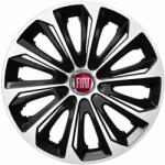 NRM Capace pentru FIAT 15", STRONG DUOCOLOR ALB-NEGRU 4bc