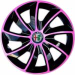 NRM Capace pentru ALFA ROMEO 15", QUAD BICOLOR ROZ 4bc