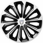 NRM Capace pentru roți DACIA 14", STRONG DUOCOLOR ALB-NEGRU 4bc