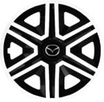 NRM Capace pentru MAZDA 14", ACTION DOUBLECOLOR ALB-NEGRU 4KS