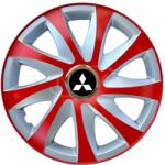 NRM Capace pentru roți MITSUBISHI 16", DRIFT EXTRA roșu-argintiu 4bc