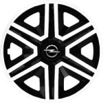 NRM Capace pentru OPEL 14", ACTION DOUBLECOLOR ALB-NEGRU 4KS