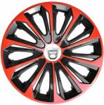 NRM Capace pentru roți DACIA 14", STRONG DUOCOLOR ROȘU-NEGRU 4bc