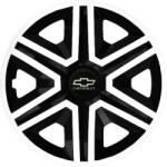 NRM Capace pentru CHEVROLET 15", ACTION DOUBLECOLOR ALB-NEGRU 4KS