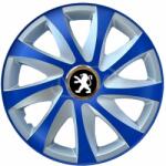 NRM Capace pentru roți PEUGEOT 15", DRIFT EXTRA albastru-argintiu 4bc