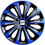 NRM Capace pentru roți SEAT 14", STRONG DUOCOLOR ALBASTRU-NEGRU 4bc
