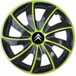 NRM Capace pentru CITROEN 17", QUAD BICOLOR VERDE 4bc