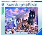 Ravensburger Puzzle Familie Lupi Iarna, 2000 Piese - Ravensburger (rvspa16012) Puzzle