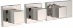 TRES Block-System beépíthető termosztátos 3 utas csaptelep acél 20725399AC (20725399AC)