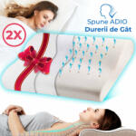 Suporto Set 2X perne ortopedice Suporto®️Nocturna, spuma cu memorie 55 x 35 x 11 cm cu perforatii