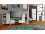 Meblohand DITA nappali szekrénysor matt fehér/sonoma - smartbutor