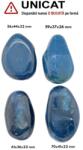 Palm Stone Agata Colorata Albastru Naturala - 56-70 x 37-44 x 22-26 mm - (XXL) - 1 Buc