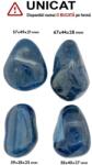 Palm Stone Agata Colorata Albastru Naturala - 55-62 x 40-54 x 19-37 mm - (XXL) - 1 Buc