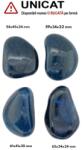 Palm Stone Agata Colorata Albastru Naturala - 54-65 x 34-45 x 22-30 mm - (XXL) - 1 Buc