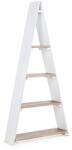 Bizzotto Raft de perete cu 4 polite din mdf alb si maro Maison 65 cm x 17 cm x 137 h (0721355) Raft