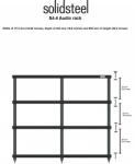 Solidsteel Rack Audio-Video Solidsteel S4-4 Alb