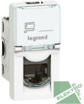 Legrand 076581 Program Mosaic RJ45 aljzat Cat 6 UTP, 1 modul, fehér, (76581)