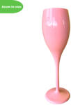  Set 6 Pahare Sampanie , Roz pal, policarbonat, 140 ml Pahar