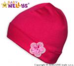 Baby Nellys Baby Nellys® pălărie bumbac - roz cu floare