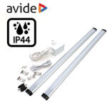 Avide Bútor- és pultvilágító LED lámpa érintős fényerő állítással, tápegységgel, 2x50 cm (5W) (ABLSCAB-50NW-BL2)