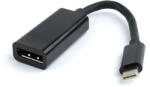 Spacer Adaptor video Spacer USB 3.1 Type-C (T) la DisplayPort (M), 15cm, 4K la 60 Hz, Silver (SP-CM-DPF-01)