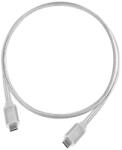 SilverStone Cablu USB Type-C reversibil Silverstone CPU06, USB 3.1 Gen 2, 10 Gbit/s, 1m, Silver, SST-CPU06S-1000