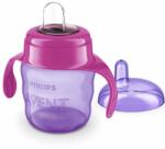 Philips AVENT Чаша за лесен преход с дръжки 6м+, 200 мл, ЛИЛАВА (00A.0488.003)