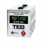 Strend Pro Stabilizator tensiune automat Ted Electric AVR 500VA LCD T, 0.5 KVA / 300W, Unda sinusoidala pura