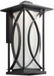 Kichler Aplica exterior Ashbern M Art Deco, finisaj negru, H: 38 cm, 1 x E27, IP44, QN-ASHBERN-M (QN-ASHBERN-M)