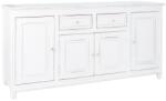 Bizzotto Comoda 2 sertare si 4 usi din lemn alb antichizat Colette 180 cm x 50 cm x 90 h (0745077) Comoda