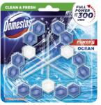 Domestos WC frissítő blokk, 3 db-os, DOMESTOS Power 5 , óceán (KHT840)