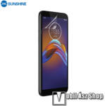 SUNSHINE Hydrogel TPU képernyővédő fólia - Ultra Clear, ÖNREGENERÁLÓ! - 1db, TOKBARÁT - MOTOROLA Moto E6 Play